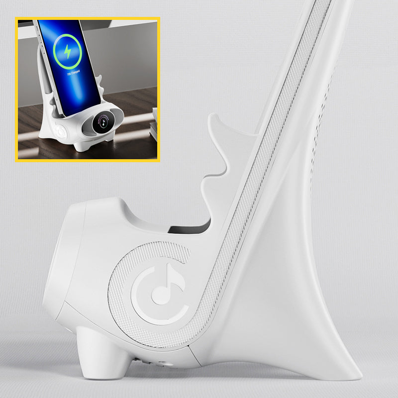 Wireless Phone Holder with 15W Fast Charging Function - FlexCharge Chair-White-The Livary