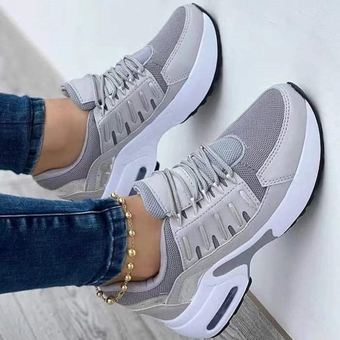 Orthopaedic Ladies' Sneakers - Livia-Grey-4.5-The Livary