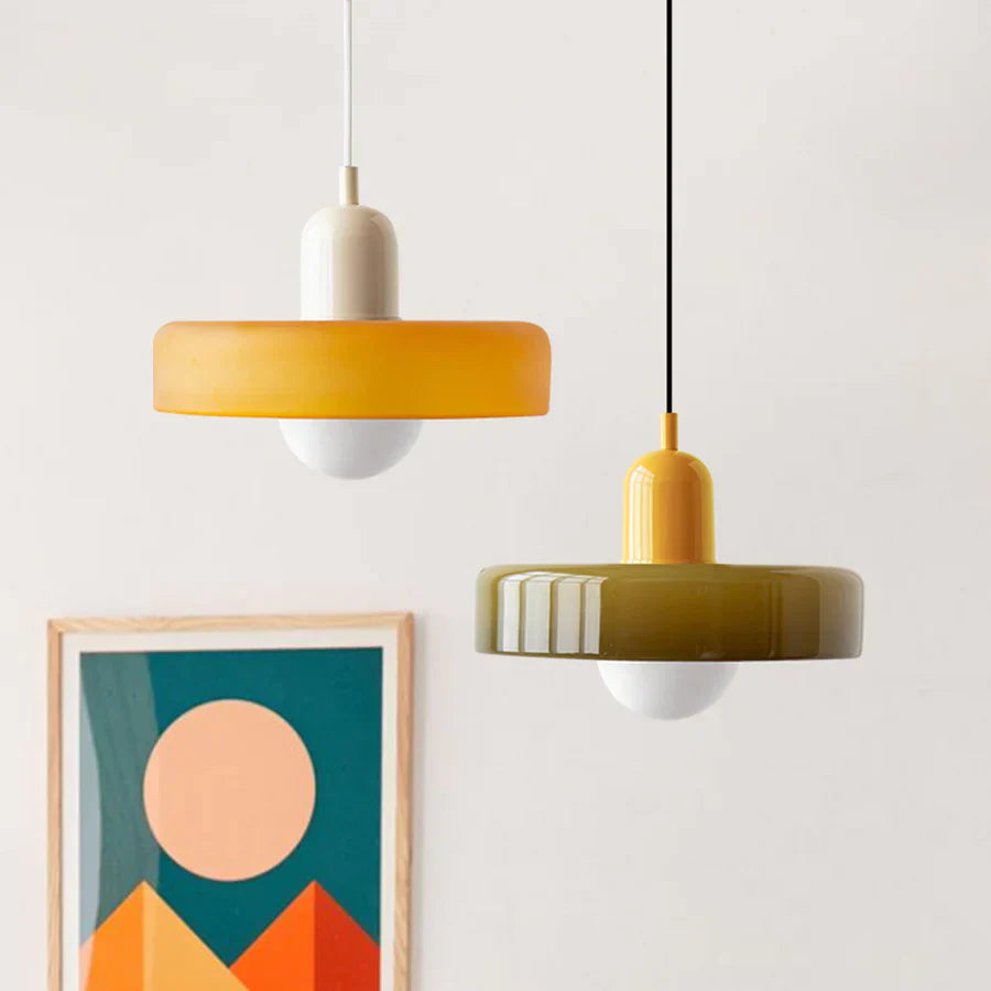 Hanging Ceiling Lamp - NordicLuxe-White-Red-25 x 18 cm-The Livary