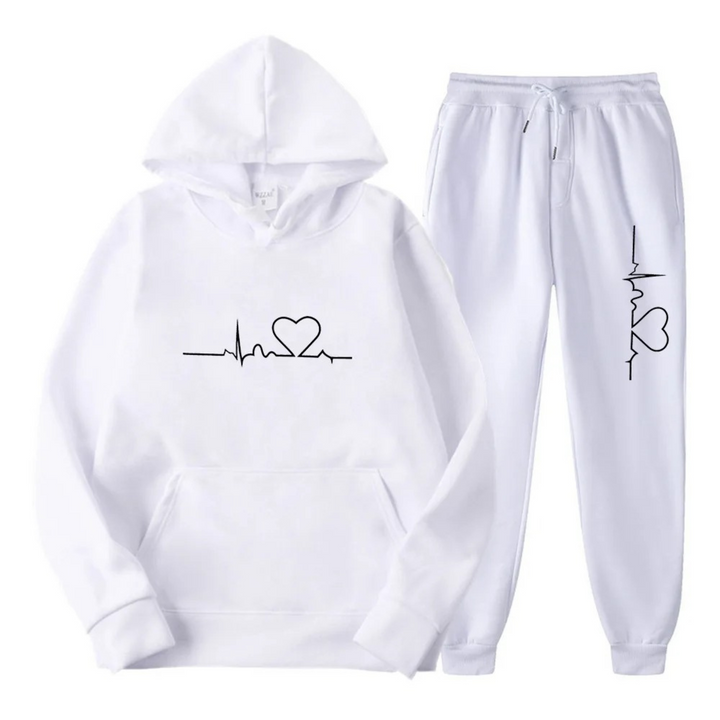 Comfortable Ladies Training Suit - Lyra-White-S-The Livary