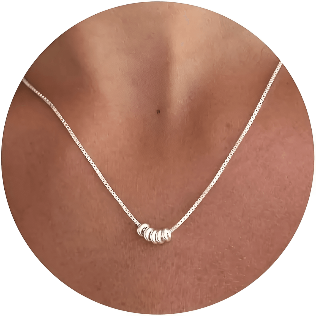 Stylish Charm Necklace - Seraphina-Silver-The Livary
