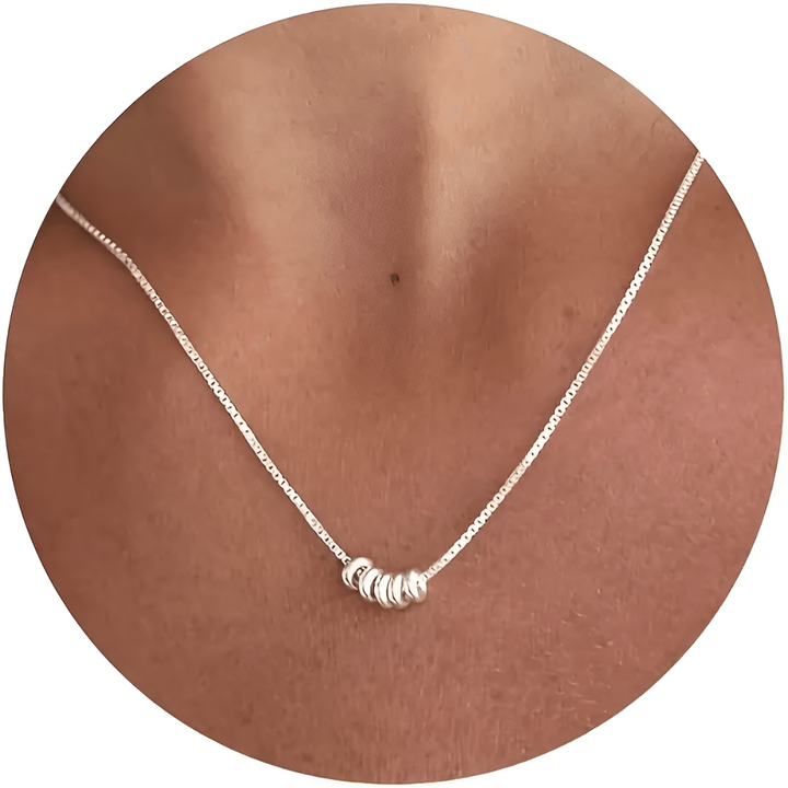 Stylish Charm Necklace - Seraphina-Silver-The Livary