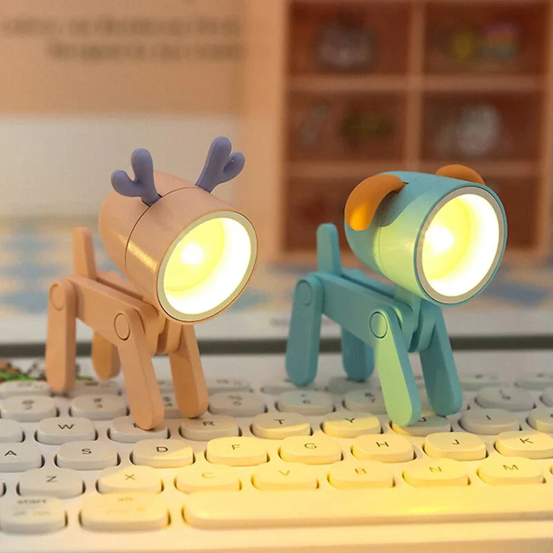 Atmospheric LED Night Light - GlowMini-Dog-Blue-The Livary