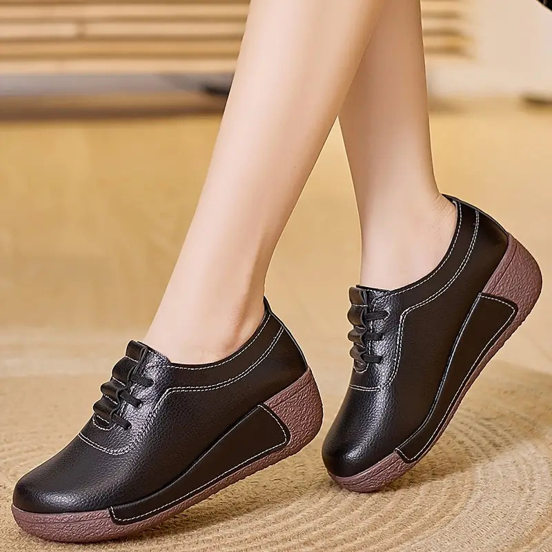 Trendy Women's Tennis Shoes - Marisela-Black-2.5-The Livary