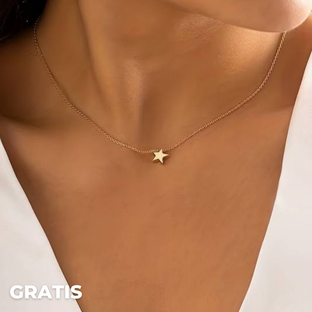Star Necklace of Luck - Lyra-Gold-The Livary