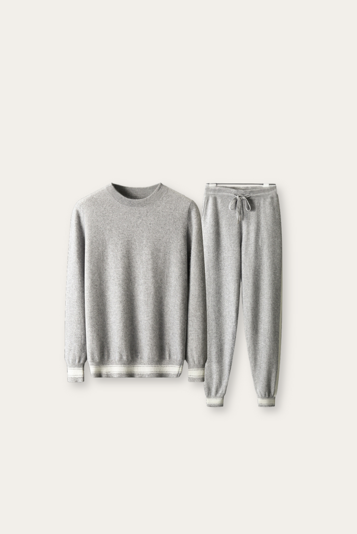 Light Grey Cashmere Merino Wool Set – Romano-S-The Livary