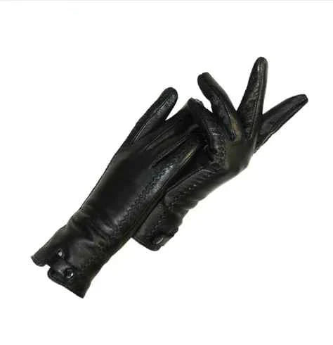 Vintage Leather Ladies Gloves - RetroGrove-S-Wol-The Livary