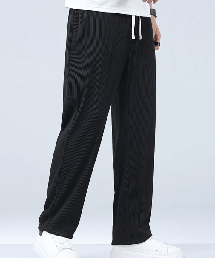 Lightweight Men's Casual Trousers – Fabio-Black-S-The Livary