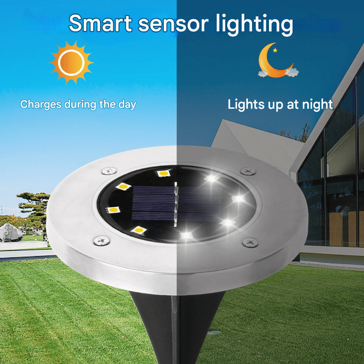 Solar Ground Spot Light for Outdoors – SunHalo-4 Lights-The Livary
