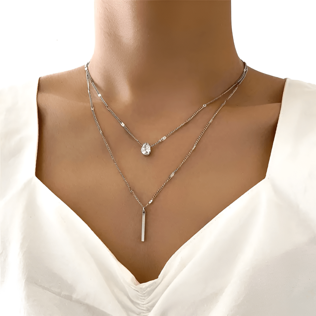 Glow Grid Chain - Lumia-Silver-The Livary