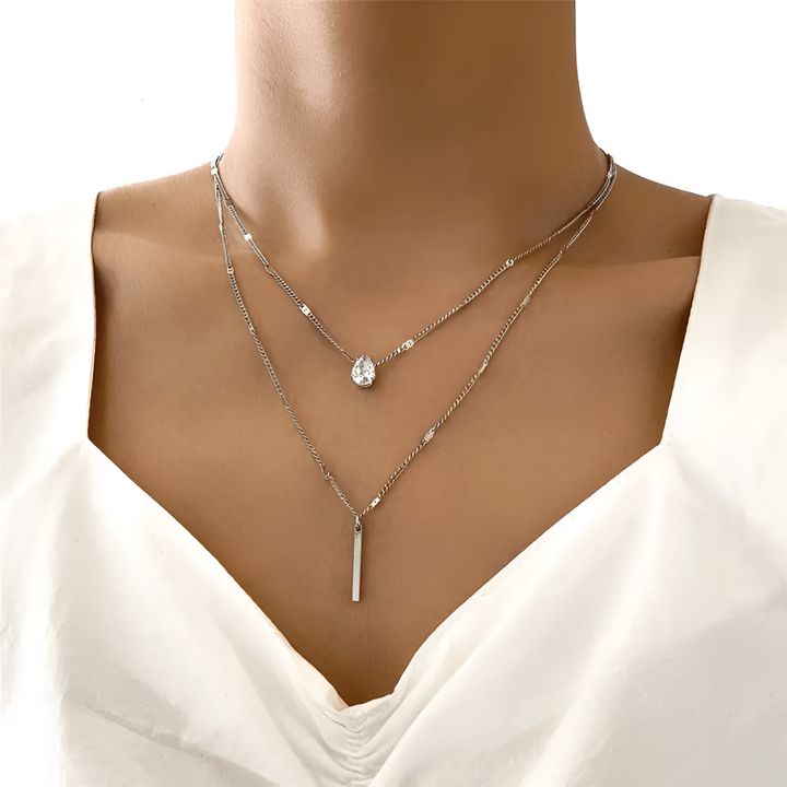 Glow Grid Chain - Lumia-Silver-The Livary