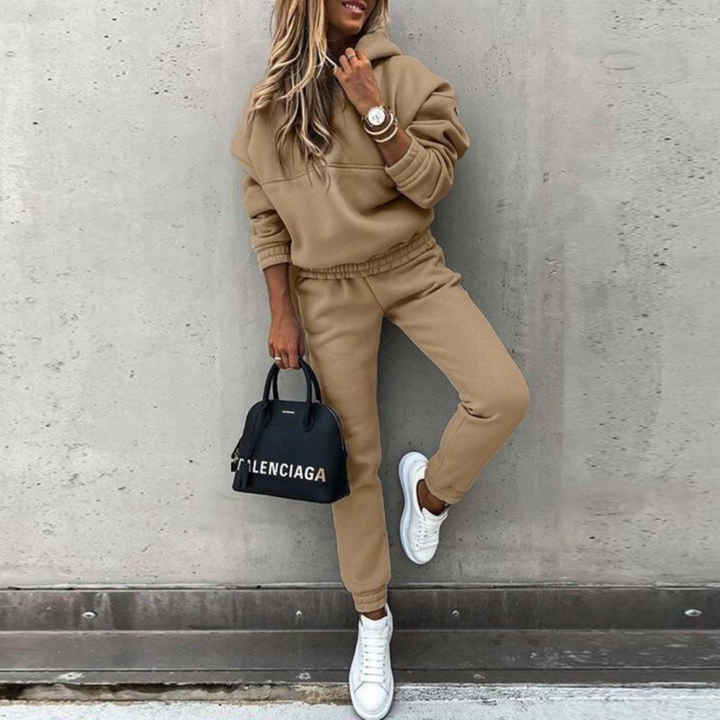 Sporty Tracksuit for Women - Maria-Brown-S-The Livary