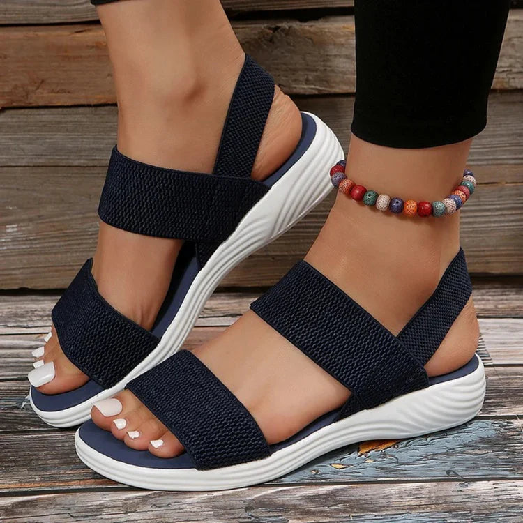 Breathable Mesh Orthopedic Sandals | Easy Slip-on Design-3.5-Blue-The Livary