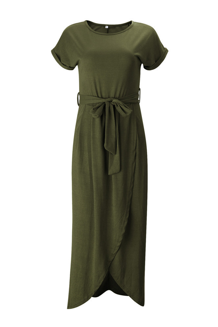 Casual midi dress - Isabella-Green-S-The Livary