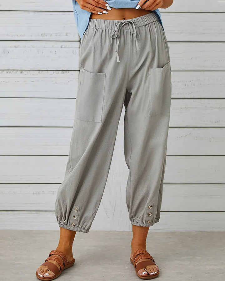 High-Waisted Women's Trousers – Olivia-Gray-S-The Livary