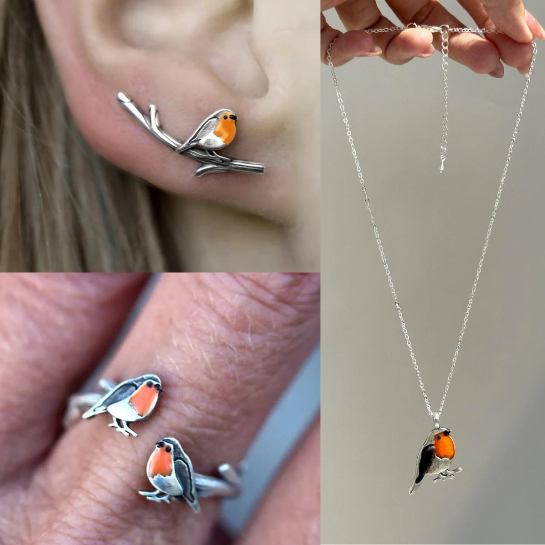 A Symbol of Hope and New Beginnings - GeluksVogel Jewellery Set-The Livary