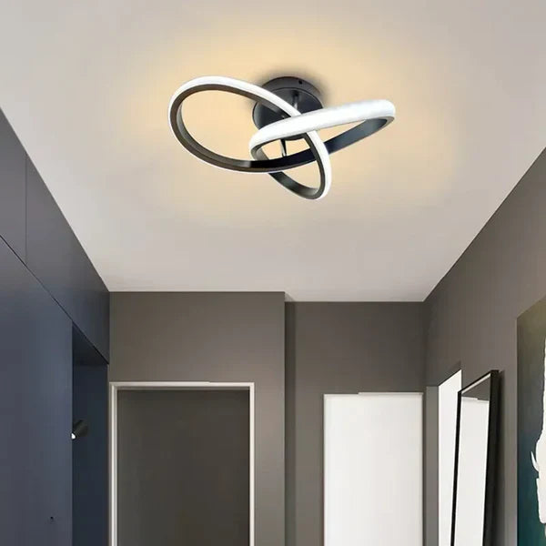 Modern LED Ceiling Lamp with Double Ring Design - Twilight Rings