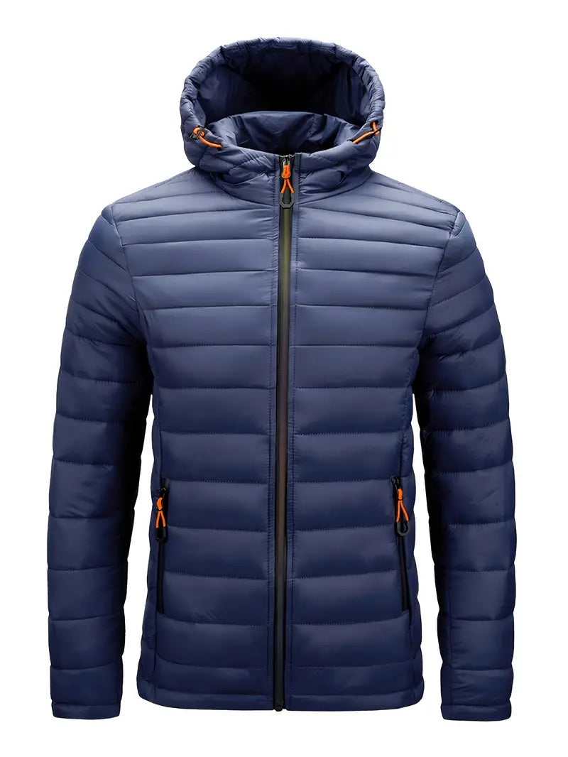 Ladies Winter Puffer Jacket with Hood - Arwen-Dark blue-S-The Livary