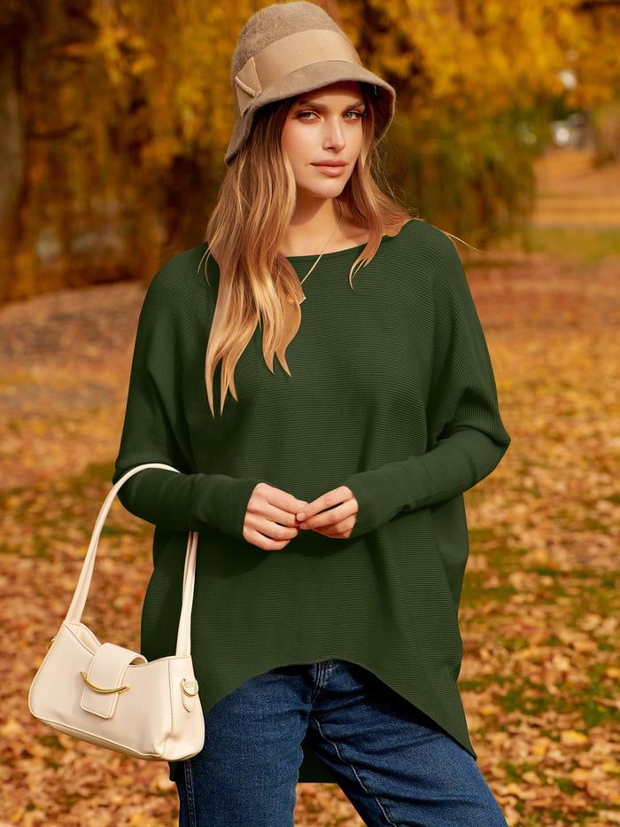 Oversized Ladies Sweater - Sophie-S-Black-The Livary