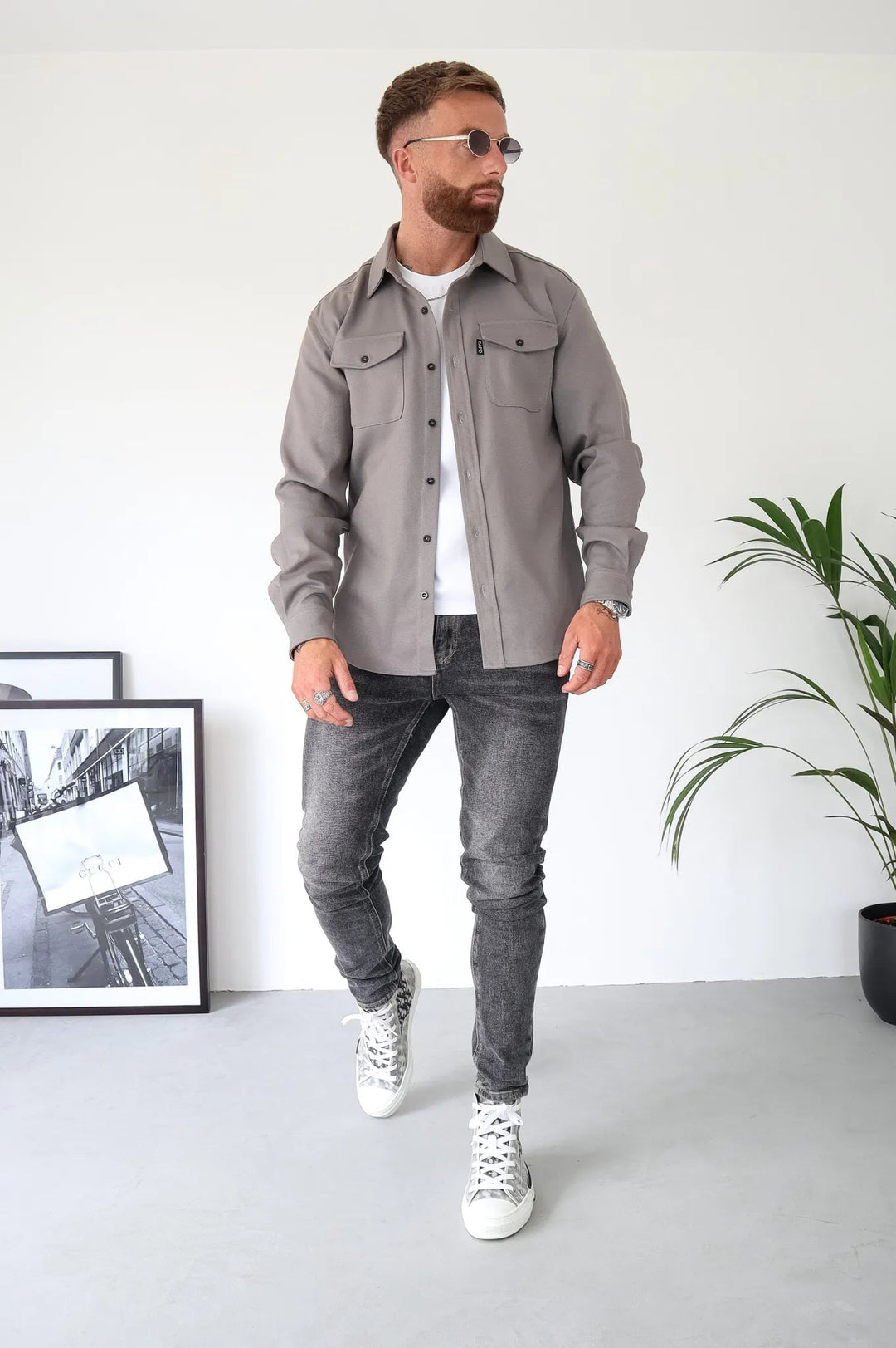 Modern Shirt Jacket for Men – Elias-Grey-S-The Livary