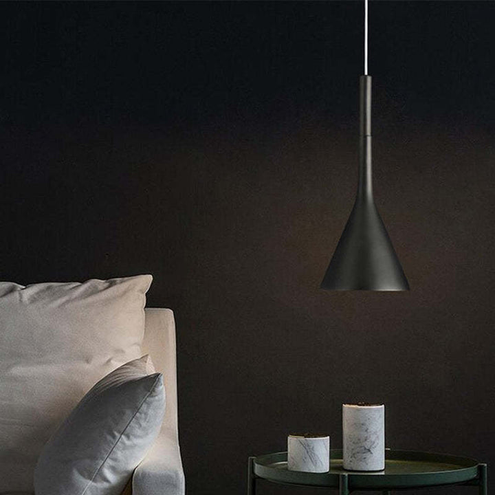 Modern Triangle Pendant Lamp - Trionda-Black-The Livary