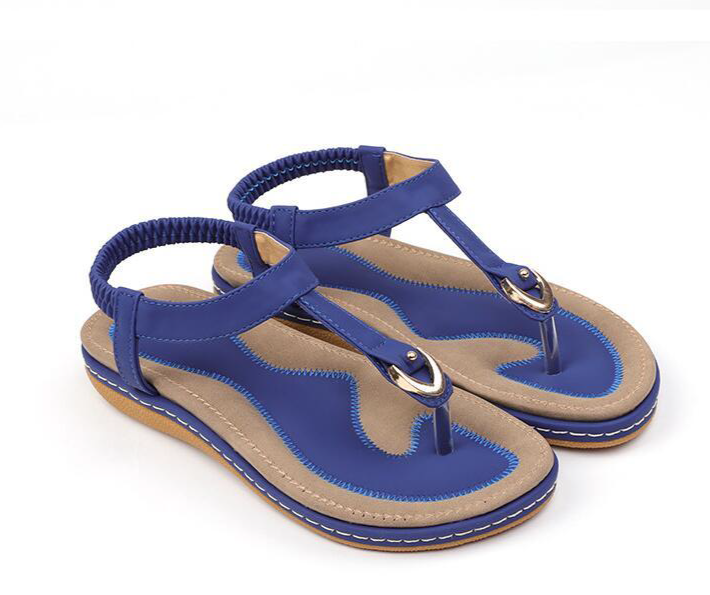 Comfortable summer shoes with a heel for ladies – Marisa (Now 1+1 Free!)-Blue-3.5-The Livary