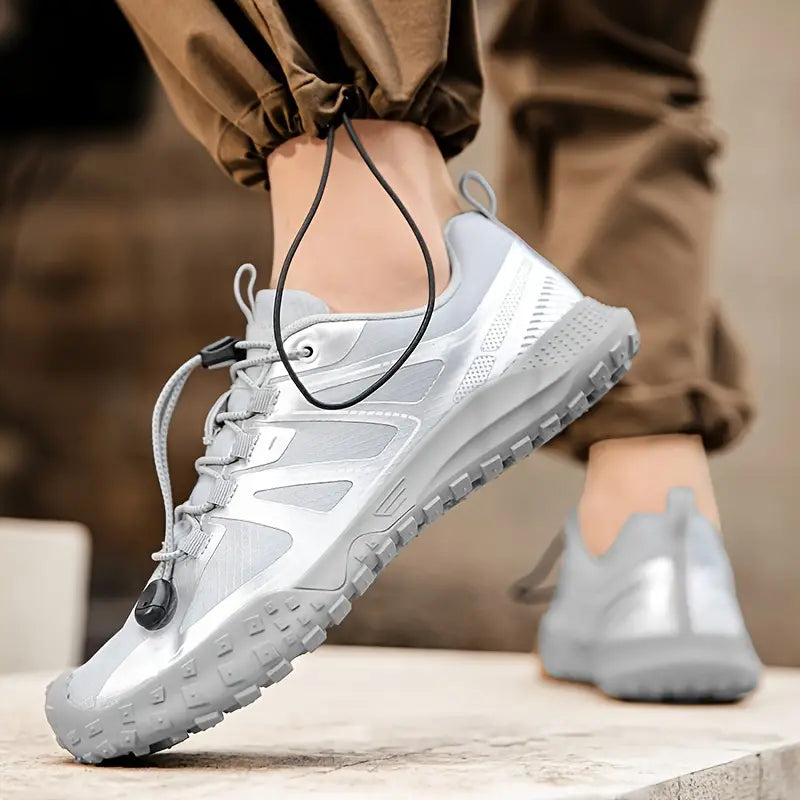 Stylish Women's Hiking Shoes - PeakChic-Silver grey-5.5-The Livary