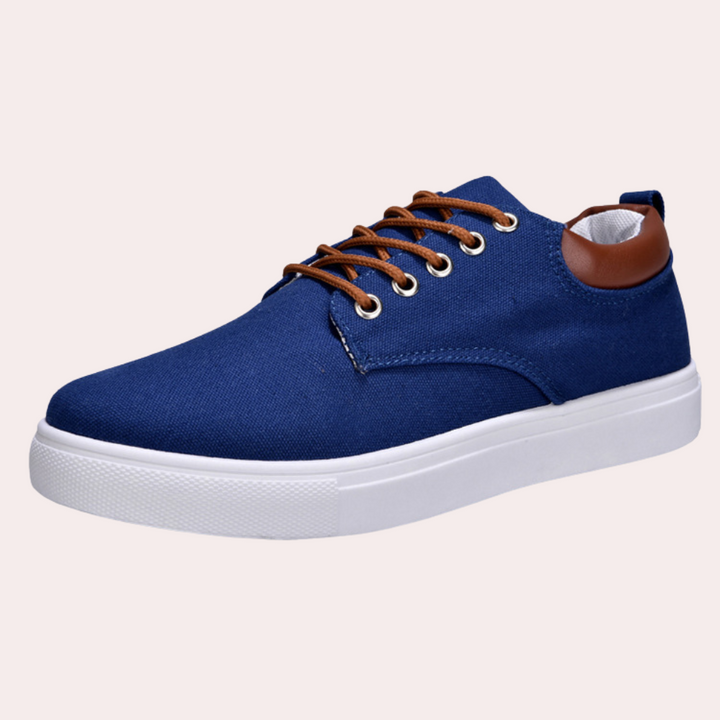 Comfortable orthopaedic men's shoes with support function for everyday use – Leon-Blue-6-The Livary