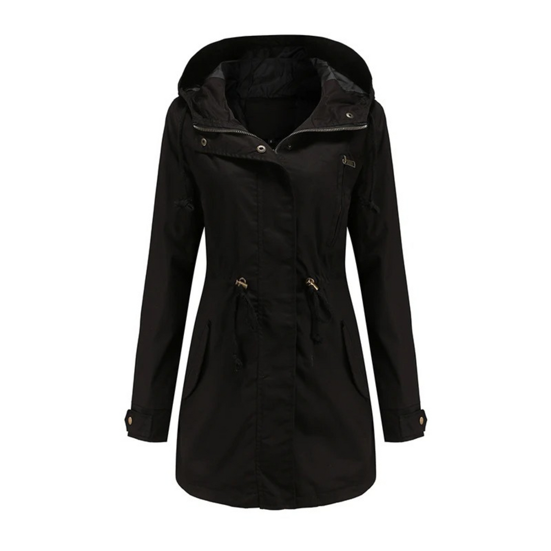 Light & Stylish Women's Summer Jacket with Long Fit – Amira-Black-S-The Livary