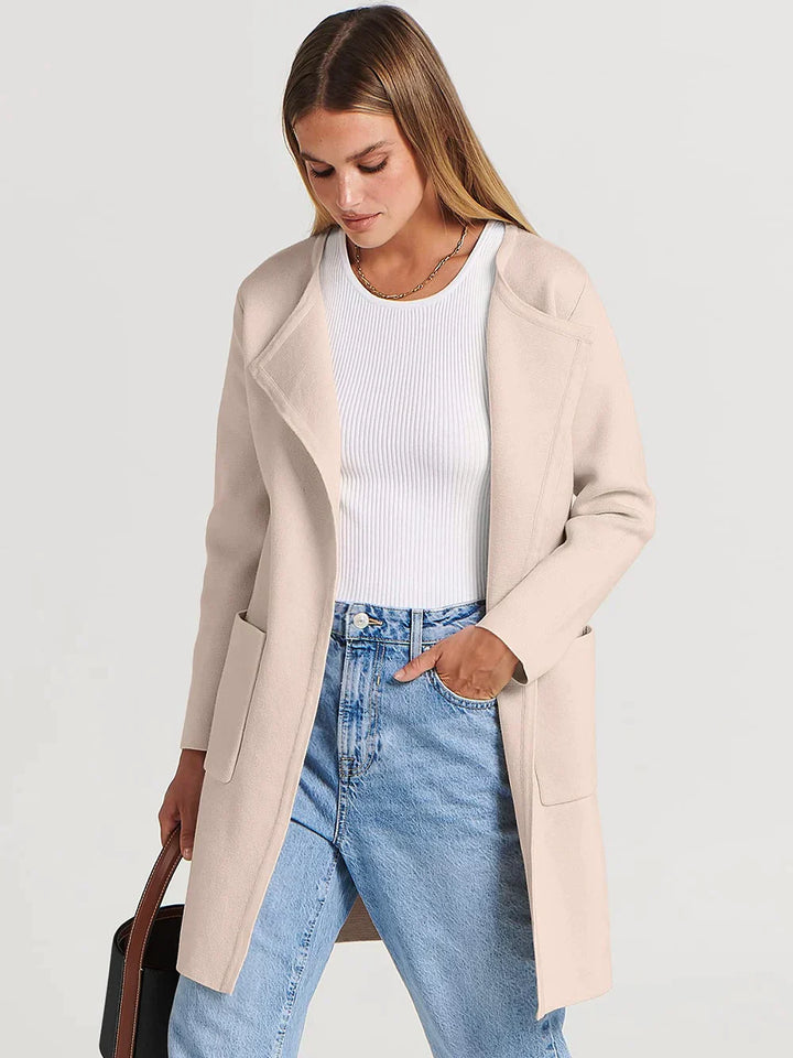 Stylish Ladies' Cardigan - Djamila-Light Pink-S (36)-The Livary