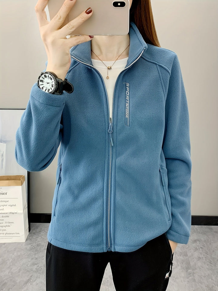 Breathable Fleece Jacket - Aurora-Blue-XS-The Livary