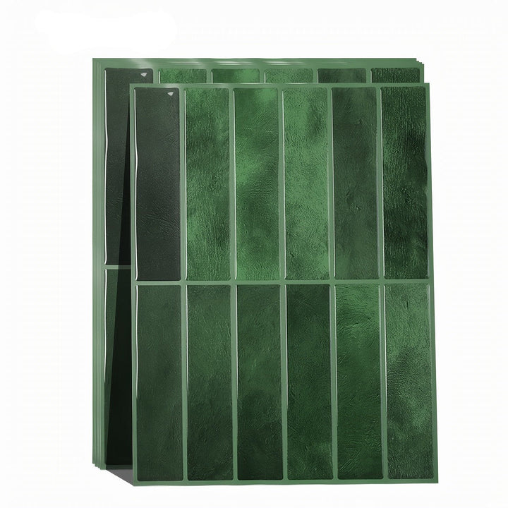 Style Tiles | Waterproof Self-Adhesive Tile Stickers for Wall Decoration-10-Green-The Livary