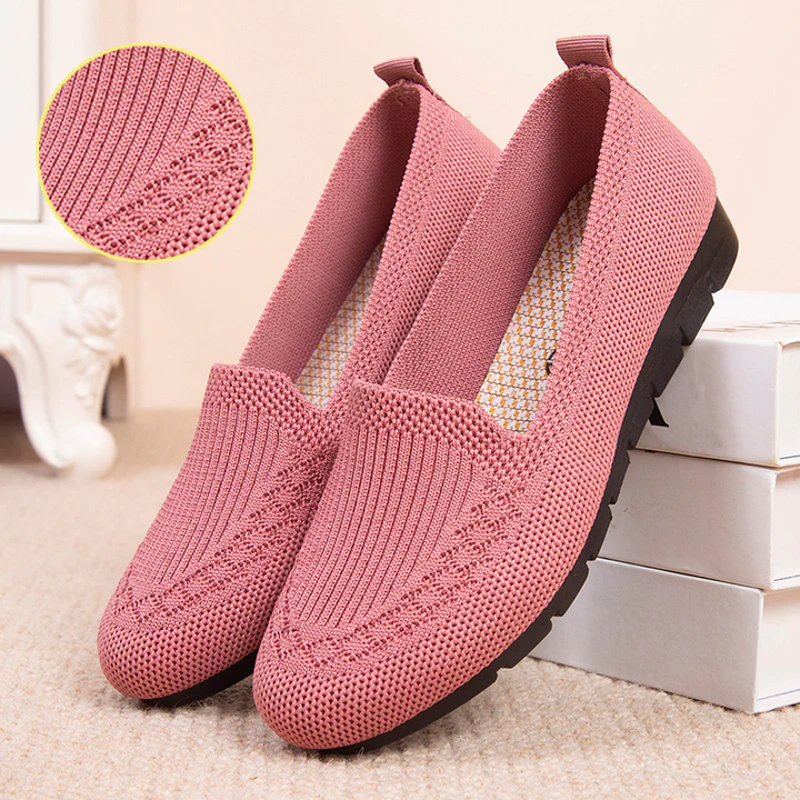 Comfortable & Breathable Women's Slip-On Everyday Shoes with Arch Support – Leona-Pink-3-The Livary