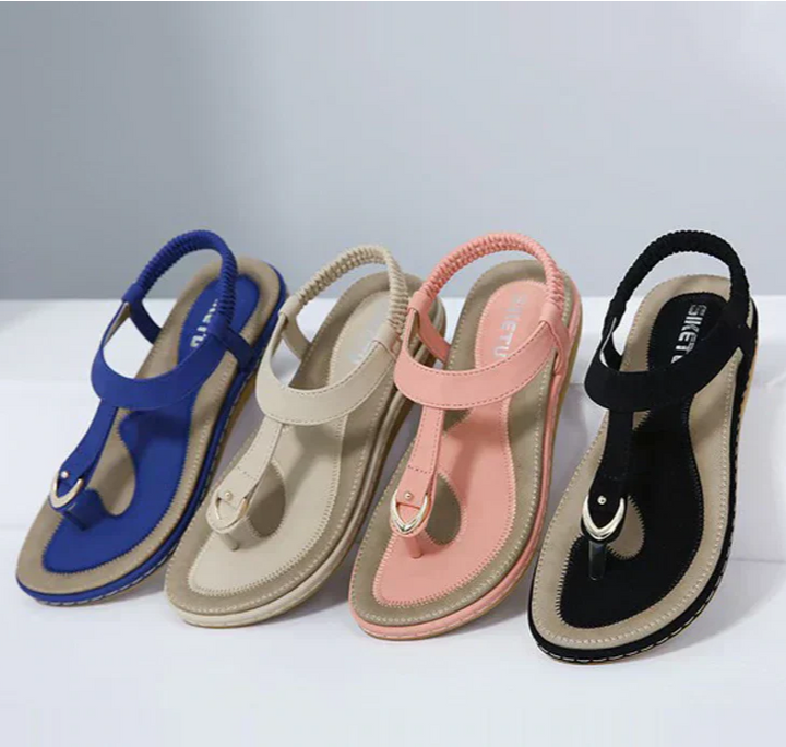 Comfortable summer shoes with a heel for ladies – Marisa (Now 1+1 Free!)-Beige-3.5-The Livary