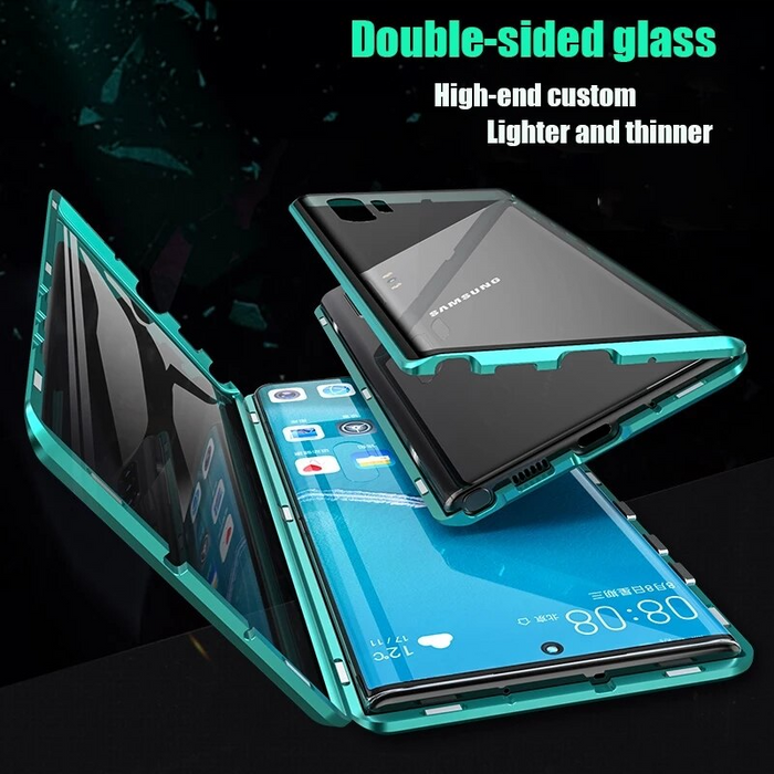 Magnetic Glass Samsung Case – Fortiq-Black-S24Ultra-The Livary