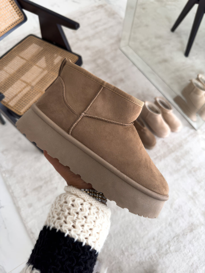 Ladies Winter Boots - WinterWalker-Khaki-3.5-The Livary