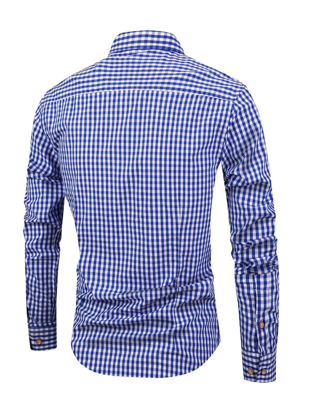 Checked Men’s Shirt with Comfortable Fit - Jules-Dark blue-XS-The Livary