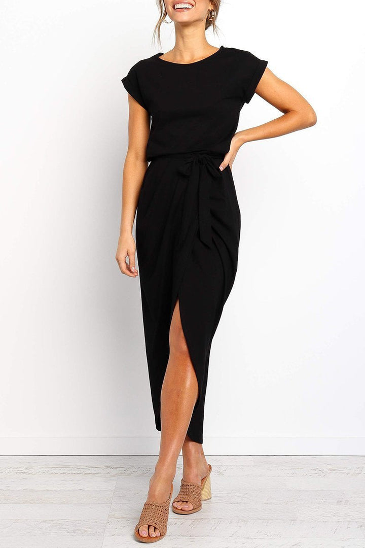 Casual midi dress - Isabella-Green-S-The Livary