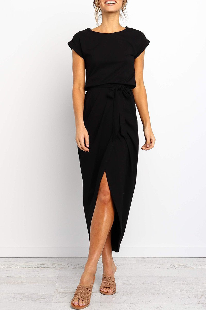 Casual midi dress - Isabella-Green-S-The Livary