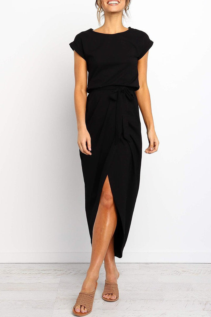 Casual midi dress - Isabella-Green-S-The Livary