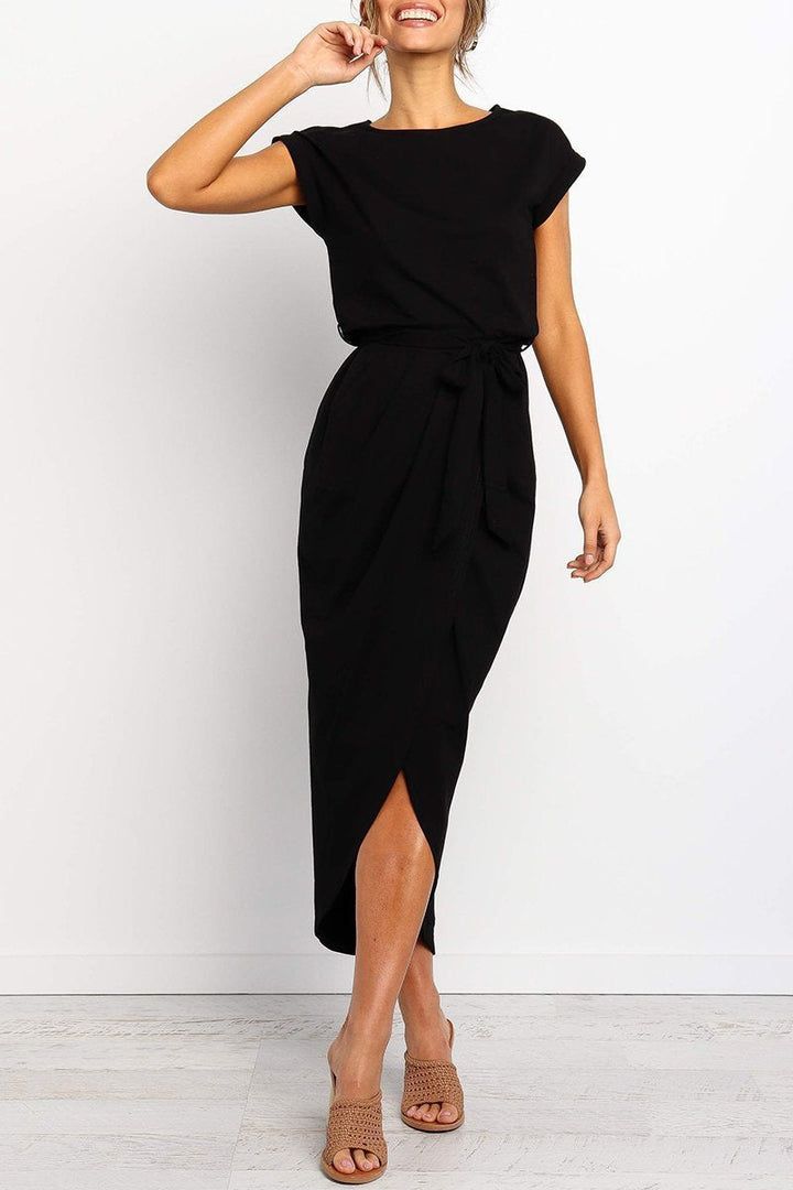 Casual midi dress - Isabella-Green-S-The Livary