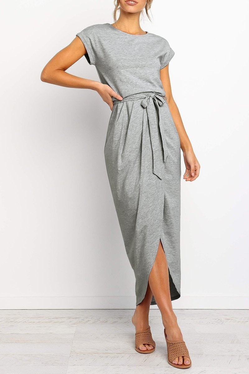 Casual midi dress - Isabella-Green-S-The Livary