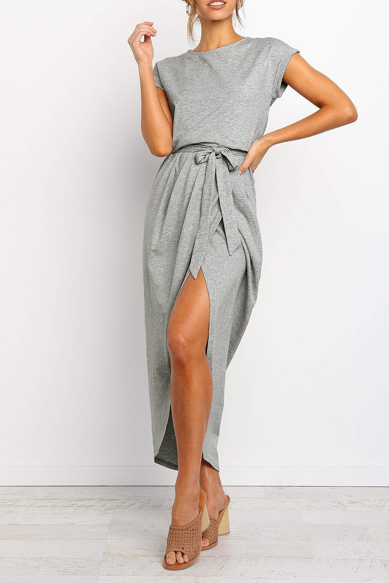 Casual midi dress - Isabella-Green-S-The Livary