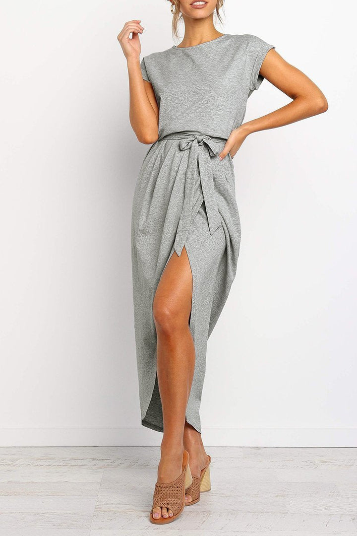 Casual midi dress - Isabella-Green-S-The Livary