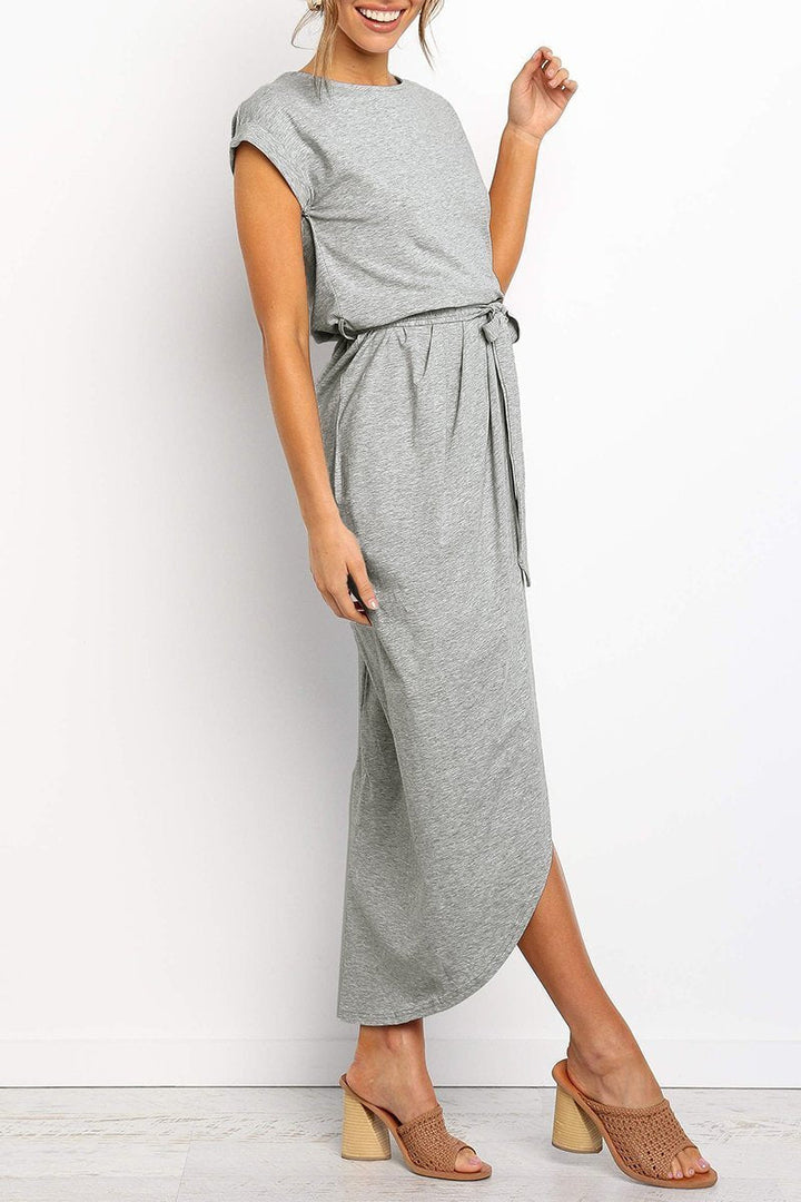 Casual midi dress - Isabella-Green-S-The Livary