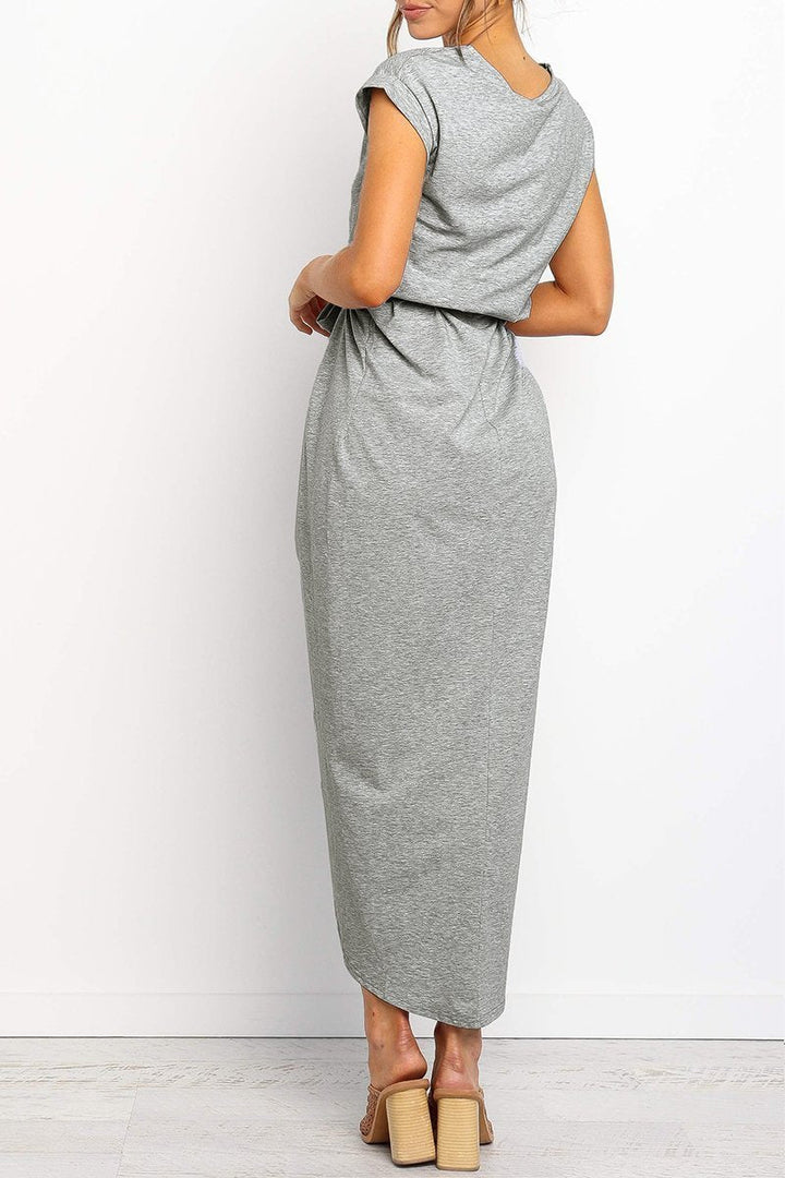 Casual midi dress - Isabella-Gray-S-The Livary