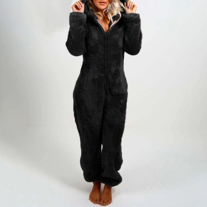 Plush Comfy Onesie for Ladies - Harper-Black-S-The Livary