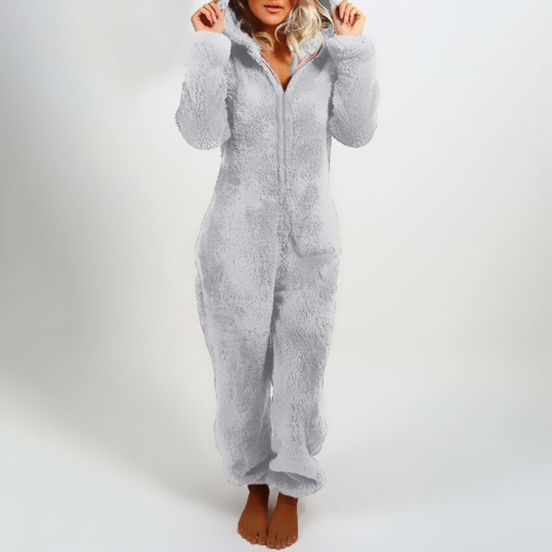 Plush Comfy Onesie for Ladies - Harper-Gray-S-The Livary