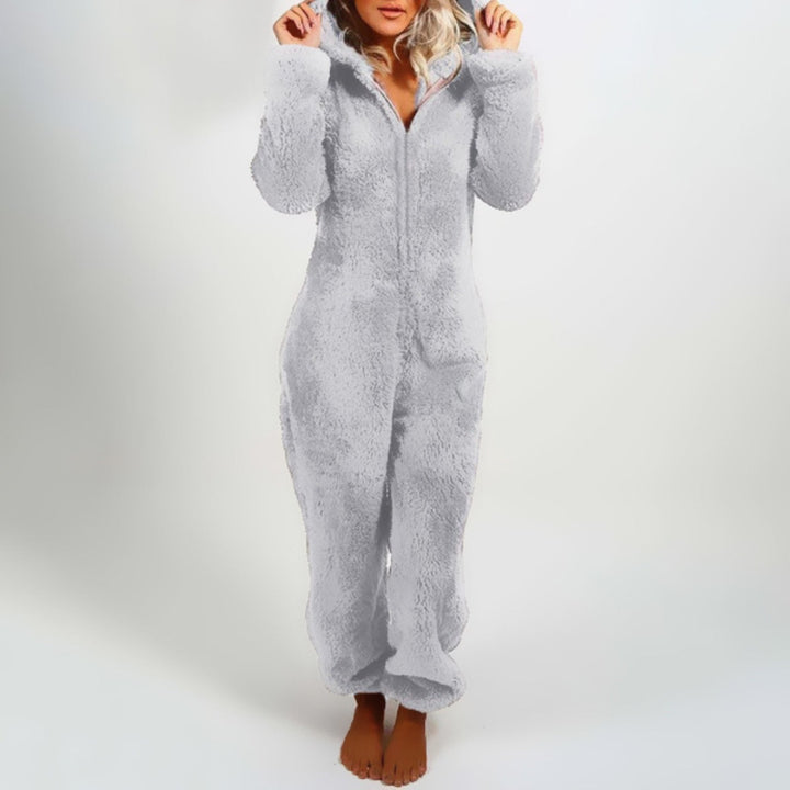 Plush Comfy Onesie for Ladies - Harper-Gray-S-The Livary