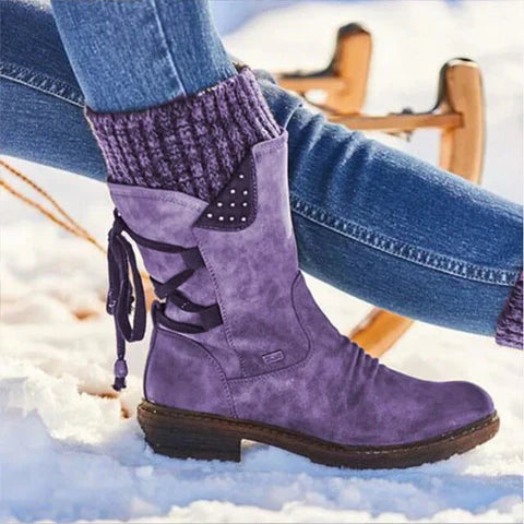 Trendy Ladies Winter Boots - Sienna-Purple-2.5-The Livary